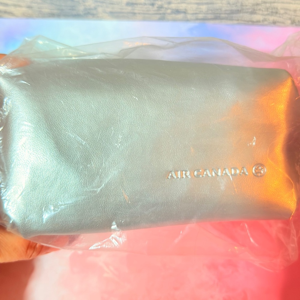 Air Canada Business Class Amenity kit Silver Pouch